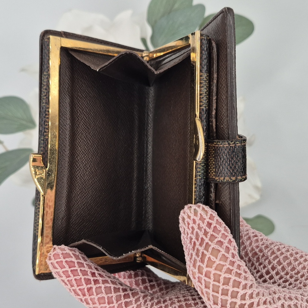 Authentic LOUIS VUITTON DAMIER Kisslock WALLET - Picture 7 of 15